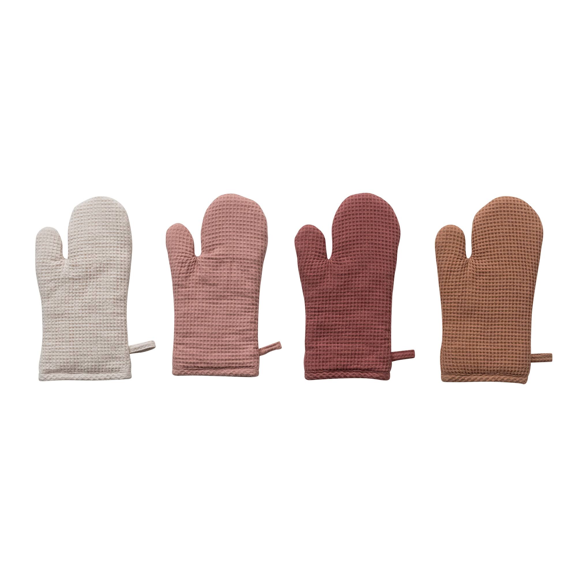 Hello Honey® Woven Linen & Cotton Waffle Hot Pad Mitt